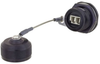 Ruggedized LC IP68 D38999 Jam Nut Receptacle, Duplex, Multimode w/ Dust Cap - FYC00012 - MilesTek Corporation