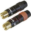 Phono Plug; Plug; Brass CuZn39Pb3; 3 to5.5 mm; Red and Black; IEC Approved - 70088602 - Allied Electronics, Inc.