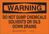 Brady B-401 Polystyrene Rectangle Orange Chemical, Biohazard, Hazardous & Flammable Material Sign - 10 in Width x 7 in Height - 22371 - 754476-22371 - R. S. Hughes Company, Inc.