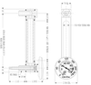 Aluminum Liquid Level Gage with Dial Thermometer, 33” Centerline, Front Mount 1/2”-20 - B3540-23300BA1W - Oil-Rite Corp.