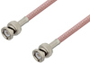 BNC Male to BNC Male Cable 12 Inch Length Using RG303 Coax - PE3W00393-12 - Pasternack