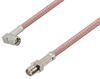 SMA Male Right Angle to Reverse Polarity SMA Female Cable 100 cm Length Using RG142 Coax - PE3W03763-100CM - Pasternack