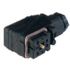 GO-Series Power Field Attachable Connector: Female, angled, 7-pin (6+PE), black body, screw type; 230 V AC/DC, 10 A AC / 6 A DC - GO 610 WF - Belden Inc.