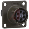connector,metal circular,box mounting receptacle,size 10,6 #20 crimp socket cont - 70143474 - Allied Electronics, Inc.