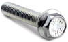 1/2-13 x 1" Gr. 8.2 Hex Flange Machine Screw, Serrated, Indented Head, Trivalent -- B82FLB04001013T - Image