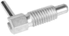 Stubby L-Handle Retractable Spring Plunger / Locking / Zinc Chromate Steel: 1/2-13 Thread without Locking Element - 54352X - Te-Co, Inc.