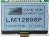 128x96 Graphic Display Module -- LM12896FCW - Image
