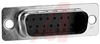 connector,d-sub,plug crimp housing w/ground indents,tin plate,for 15 crimp pin - 70172287 - Allied Electronics, Inc.