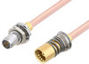 Slide-On BMA Plug Bulkhead to Snap-On BMA Jack Cable 60 Inch Length Using RG405 Coax - PE3C4879-60 - Pasternack
