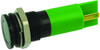 Panel Mount Indicator, Led, 14Mm, Green, 2.2V; Led Color Apem - 15R9866 - Newark, An Avnet Company
