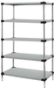 Solid Shelving, Starter Kit, 5Shelves; Shelving Unit Type Quantum Storage - 42AC6898 - Newark, An Avnet Company