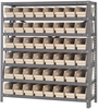 Open Shelving, 7Shelves, 48Bins, Ivory; Shelving Unit Type Quantum Storage - 44AC8749 - Newark, An Avnet Company