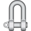 BS Shackle - Large Dee WLL ton 0.25 Ton -- 420100030070 - Image