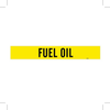 Brady B-946 Black on Yellow Vinyl Self-Adhesive Pipe Marker - 4 in Height - 3 1/2 in Character Height - 24 in Length - Printed Msg = FUEL OIL - 7115-1HV - 754476-93408 - R. S. Hughes Company, Inc.