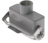 Standard, Rectangular Hood, size 66.16, Single Latch with gasket, Top PG16 cable entry - CZV-25LG - Mencom Corporation