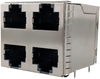 Rj45 Connector, Jack, 8P8C, 4Port, Th; Modular Connector Type Amphenol Communications Solutions - 01AH2273 - Newark, An Avnet Company