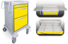 3 Drawer Junior Short Lightweight Aluminum Isolation Cart -- JSGKA-399-YEL - Image