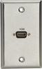 AV Stainless Steel Wallplate, 1 HDMI, Female to Female -- WP831 - Image
