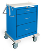 3 Drawer Short Steel Crash Cart -- USBLU-499-ELB - Image