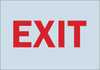 Brady B-997 Bradylite Sheeting Rectangle Blue Exit Sign - 10 in Width x 7 in Height - Reflective - TEXT: EXIT - 95142 - 754476-95142 - R. S. Hughes Company, Inc.