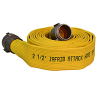 Armtex® Jafrib® 100 ft Available Length, 1 1/2 in. Size, and NPSH Coupling Type Yellow Layflat Fire Hose - Assembled Lengths|Master File -- JR150Y100-NP150 - Image