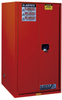Justrite Sure-Grip EX 60 gal Red Hazardous Material Storage Cabinet - 34 in Width - 65 in Height - Floor Standing - 697841-11435 - 697841-11435 - R. S. Hughes Company, Inc.