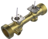 Ultrasonic Flow Sensor with Brass Pipe / DN25 for heat meter -- HS0003 - Image
