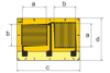 Strain gauge 0.6/120 XY71 -- 1-XY71-0.6/120 - Image