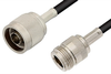 N Male to N Female Cable 72 Inch Length Using RG58 Coax, RoHS - PE3714LF-72 - Pasternack