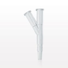 Y Connector with 2 Female Luers and Male Slip - 80056 - Qosina Corp.