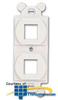 Panduit® NetKey Screw Mount &ldquo;106&rdquo; Duplex.. - NK2106MF - TelephoneStuff.com