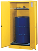 Justrite Sure-Grip EX 55 gal Yellow Hazardous Material Storage Cabinet - 34 in Width - 65 in Height - Floor Standing - 697841-11465 - 697841-11465 - R. S. Hughes Company, Inc.