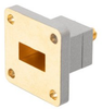 WR-62 to SMA Female End Launch Waveguide to Coax Adapter UBR140 with 11.9 GHz to 18 GHz in Brass - FMWCA1108 - Fairview Microwave Inc.