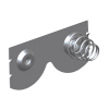 D Cell Dual Contact (Left) - 5253 - Keystone Electronics Corp.