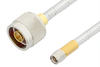 SMA Male to N Male Cable 12 Inch Length Using PE-SR401FL Coax, RoHS - PE34263LF-12 - Pasternack