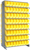 2 Side Sloped Rack, 16Shelves/128Bin/yel; Shelving Unit Type Quantum Storage - 44AC6377 - Newark, An Avnet Company