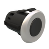 Point Coat Hook, Snap-in, Oval In-line Satin Flange, Black Hook - MP-07-123-25-2 - Southco