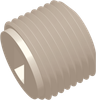 3/4-14 NPT Commercial Grade Slotted Thread Plug, Natural -- AP03SPLG75014N - Image