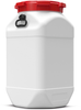 80 Liter Square Plastic Drum -- 7480 - Image