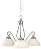 Light Kitchen Chandelier - F2655/3BS - Murray Feiss Lighting