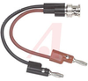 Banana Plug; BNC Male to Multi-StackingBanana Plugs; Brass Nickel Plated - 70198390 - Allied Electronics, Inc.