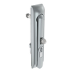 Swinghandle Latch, Large Size - 150 mm , With Padlock Hasp, Use with Linear Actuator or as Single Point Latch, 3 mm Double Bit DIN, Non-Sealed, Zinc Alloy, Satin Chrome Plated -- H3-60-270-044 - Image