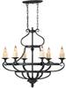 Light Single Tier Chandelier - F2517/6AF - Murray Feiss Lighting