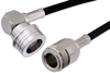 N Female to QN Male Right Angle Cable 12 Inch Length Using RG58 Coax - PE38493-12 - Pasternack