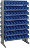 2 Side Sloped Rack, 16Shelves/128Bin/blu; Shelving Unit Type Quantum Storage - 44AC6322 - Newark, An Avnet Company