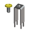 Vertical Screw Terminal w/Yellow Screw-Unassembled - 7697-7 - Keystone Electronics Corp.