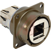 connector,metal circ,panel mount recept,rj45 to rj45,transversal seal,green fin - 70026561 - Allied Electronics, Inc.