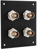 4 JACK PANEL INSERT BULKHEAD REAR MOUNT TRB 2 LUG NON ISOLATED - REF00170 - MilesTek Corporation