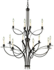 Light Multi Tier Chandelier - F1891/8+4ORB - Murray Feiss Lighting