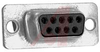 connector,d-sub,machined contact,screw termination,9 socket contact receptacle - 70144838 - Allied Electronics, Inc.